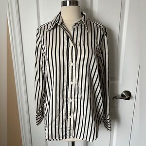H&M Cotton poplin stripped shirt